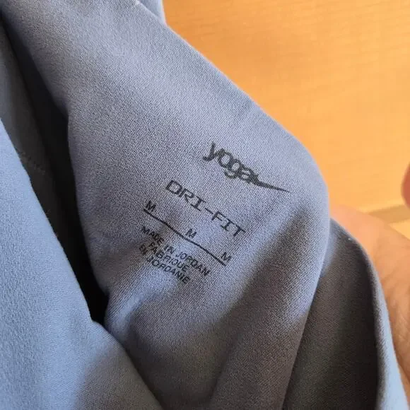 Nike Yoga Short Luxe High Waisted Training Biker Blue Violet Soft Pull On Gym M - Picture 6 of 6